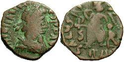 1 AE4 / 1 Фолліс Західна Римська імперія (285-476) Бронза Флавій Іоанн (?-425)