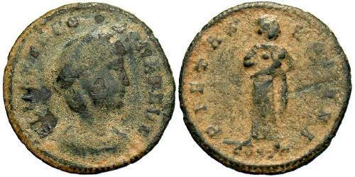 1 AE4 / 1 Фолліс Римська імперія (27BC-395) Бронза Theodora (500-548)