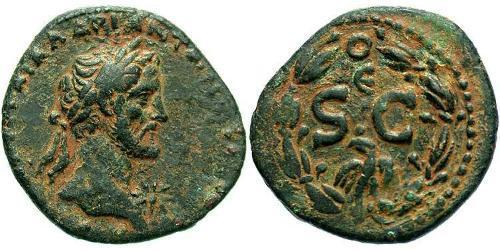 1 AE_ Empire romain (27BC-395) Bronze Antonin le Pieux  (86-161)