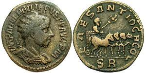 1 AE_ Römische Kaiserzeit (27BC-395) Bronze Philipp II (237-249)