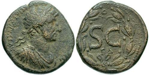 1 AE_ Impero romano (27BC-395) Bronzo Adriano (76 - 138) 