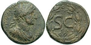 1 AE_ Римская империя (27BC-395) Бронза Адриан (76 - 138) 