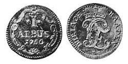 1 Albus Margraviato di Baden-Durlach (1535 - 1771) Biglione Argento 