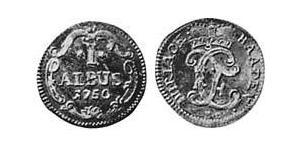 1 Albus Margraviato di Baden-Durlach (1535 - 1771) Biglione Argento 