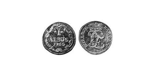 1 Albus Margraviato di Baden-Durlach (1535 - 1771) Biglione Argento 