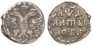 1 Altyn Zarato Russo (1547-1721) / Impero russo (1720-1917) Argento 