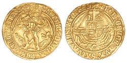 1 Angel Kingdom of England (927-1649,1660-1707) Gold Henry VII (1457 - 1509)