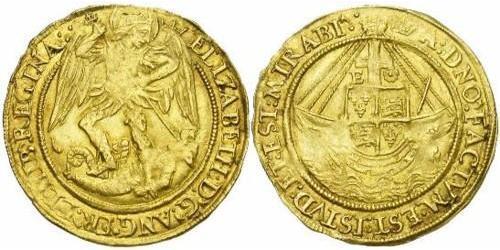1 Angel Kingdom of England (927-1649,1660-1707) Gold Elizabeth I (1533-1603)