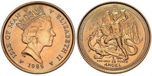 1 Angelo Isola di Man Oro Elisabetta II (1926-2022)