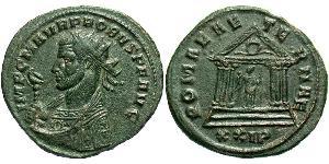 1 Antoninian Römische Kaiserzeit (27BC-395) Bronze Probus (232-282)