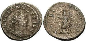 1 Antoninian Römische Kaiserzeit (27BC-395) Bronze Gallienus (218-268)