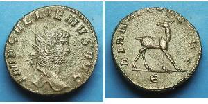 1 Antoninian Römische Kaiserzeit (27BC-395) Bronze Gallienus (218-268)