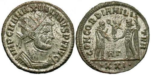 1 Antoninian Römische Kaiserzeit (27BC-395) Bronze Maximianus (250-310)