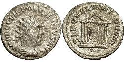 1 Antoninian Römische Kaiserzeit (27BC-395) Silber Volusianus (235-253)