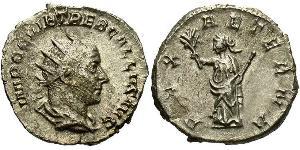 1 Antoninian Römische Kaiserzeit (27BC-395) Silber Trebonianus Gallus (206-253)