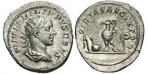1 Antoninian Römische Kaiserzeit (27BC-395) Silber Philipp II (237-249)