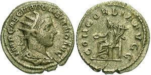 1 Antoninian Römische Kaiserzeit (27BC-395) Silber Volusianus (235-253)