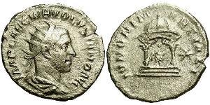 1 Antoninian Römische Kaiserzeit (27BC-395) Silber Volusianus (235-253)
