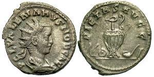 1 Antoninian Römische Kaiserzeit (27BC-395) Silber Valerianus II (?-258)