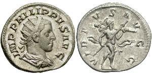 1 Antoninian Römische Kaiserzeit (27BC-395) Silber Philipp II (237-249)