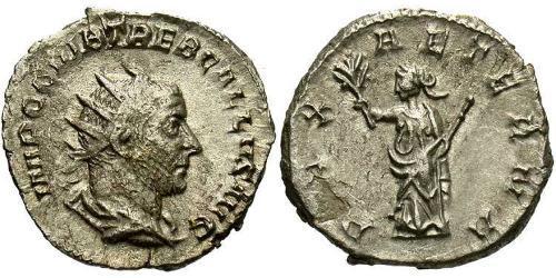 1 Antoninian Römische Kaiserzeit (27BC-395) Silber Trebonianus Gallus (206-253)