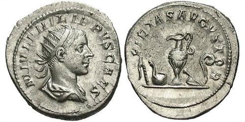 1 Antoninian Römische Kaiserzeit (27BC-395) Silber Philipp II (237-249)