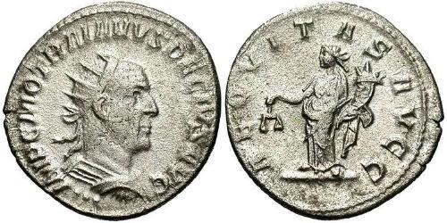 1 Antoninian Römische Kaiserzeit (27BC-395) Silber Trajan Decius (201-251)