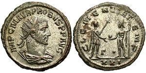 1 Antoninian Römische Kaiserzeit (27BC-395) Silber/Kupfer Probus (232-282)