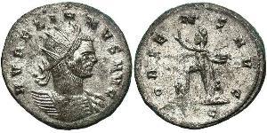 1 Antoninian Römische Kaiserzeit (27BC-395) Silber/Kupfer Aurelian (215-275)
