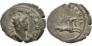 1 Antoninian Römische Kaiserzeit (27BC-395) Silber/Kupfer Gallienus (218-268)