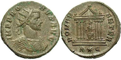 1 Antoninian Römische Kaiserzeit (27BC-395) Silber/Kupfer Probus (232-282)