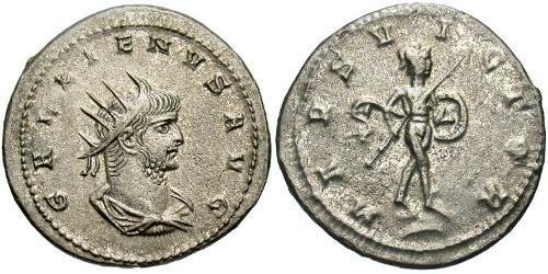 1 Antoninian Römische Kaiserzeit (27BC-395) Silber/Kupfer Gallienus (218-268)