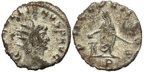 1 Antoninian Römische Kaiserzeit (27BC-395) Silber/Kupfer Gallienus (218-268)