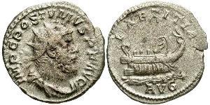 1 Antoniniano Impero delle Gallie (260-274) Argento Postumo (260-268)