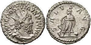1 Antoniniano Impero delle Gallie (260-274) Argento Postumo (260-268)