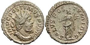 1 Antoniniano Impero delle Gallie (260-274) Argento Postumo (260-268)