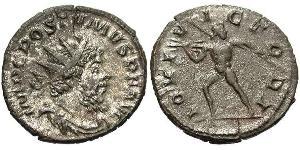1 Antoniniano Impero delle Gallie (260-274) Argento Postumo (260-268)