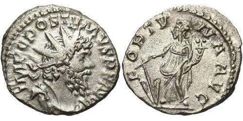 1 Antoniniano Impero delle Gallie (260-274) Argento Postumo (260-268)
