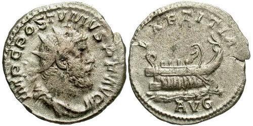 1 Antoniniano Impero delle Gallie (260-274) Argento Postumo (260-268)
