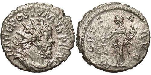 1 Antoniniano Impero delle Gallie (260-274) Argento Postumo (260-268)