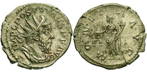 1 Antoniniano Impero delle Gallie (260-274) Argento Postumo (260-268)