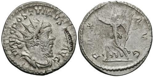 1 Antoniniano Impero delle Gallie (260-274) Argento Postumo (260-268)