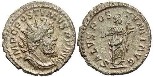 1 Antoniniano Impero delle Gallie (260-274) Argento Postumo (260-268)