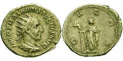 1 Antoniniano Impero romano (27BC-395) Argento Traiano Decio (201-251)