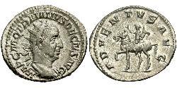 1 Antoniniano Impero romano (27BC-395) Argento Traiano Decio (201-251)