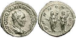 1 Antoniniano Impero romano (27BC-395) Argento Traiano Decio (201-251)
