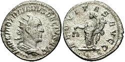 1 Antoniniano Impero romano (27BC-395) Argento Traiano Decio (201-251)