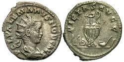 1 Antoniniano Impero romano (27BC-395) Argento Valeriano II (?-258)