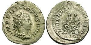 1 Antoniniano Impero romano (27BC-395) Argento Filippo II (237-249)