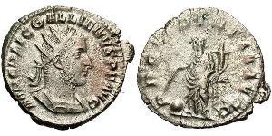 1 Antoniniano Impero romano (27BC-395) Argento Gallieno (218-268)